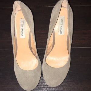Madden Girl taupe heels.